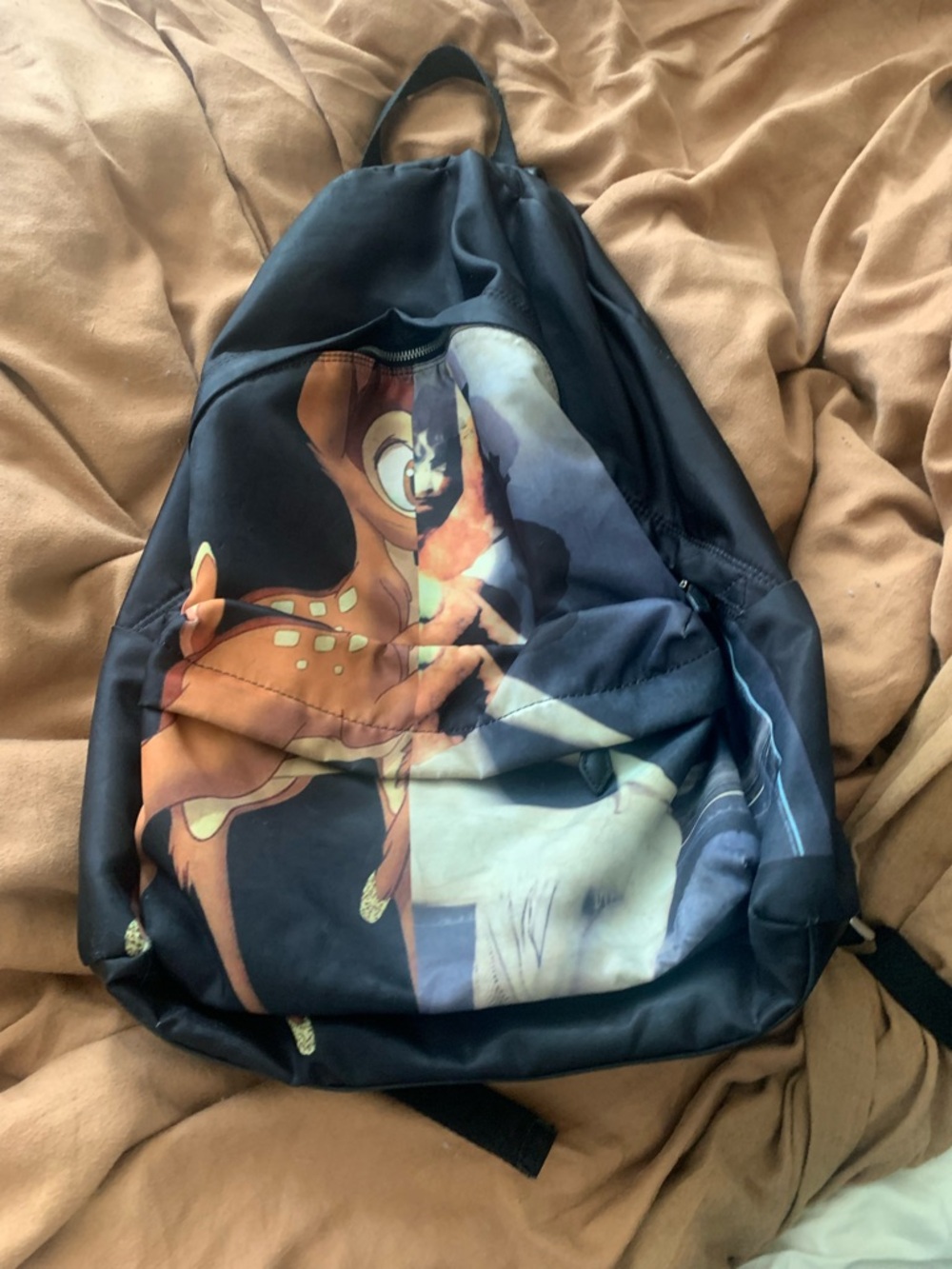 Givenchy Men’s Bambi Backpack Nylon Leather Authentic Used